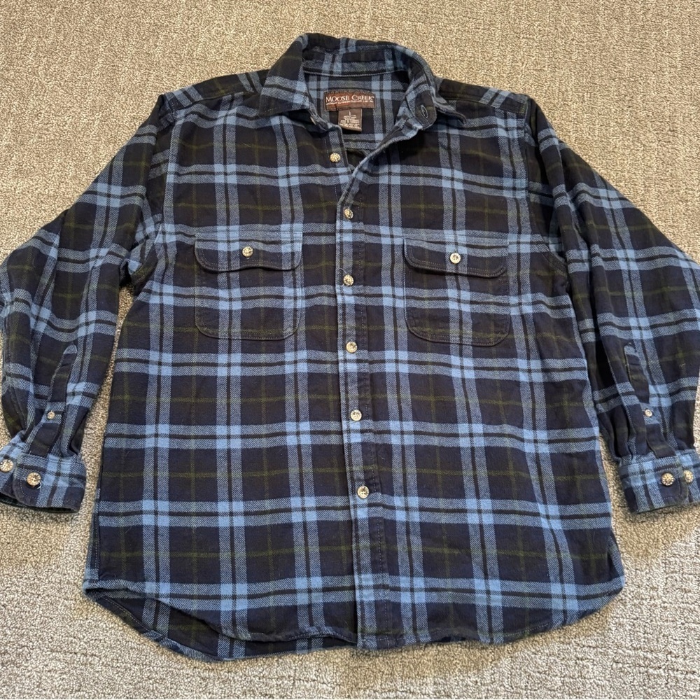 Moose Creek men's long-sleeve flannel shirt size large